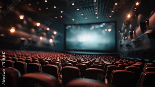 Empty movie theatre