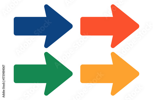 Colorful Right Arrows Set – Flat Vector Icons for UI and Flow Design Free Download Colorful Right Arrows Set – Flat Vector Icons for UI and Flow Design - GFXLoad