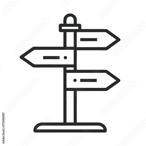direction signs vector illustration