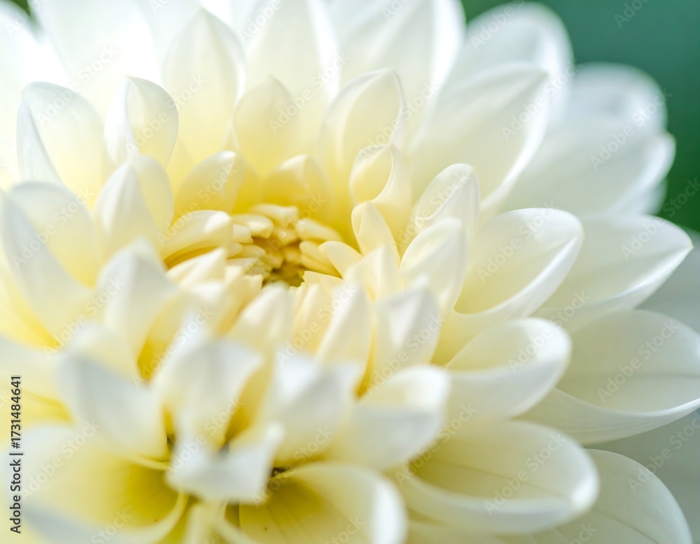 Obraz premium Close-up of a delicate white dahlia