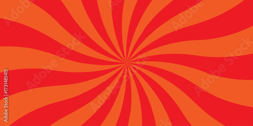 abstract orange and red sunbeam ray sum light sunburst texture design.	