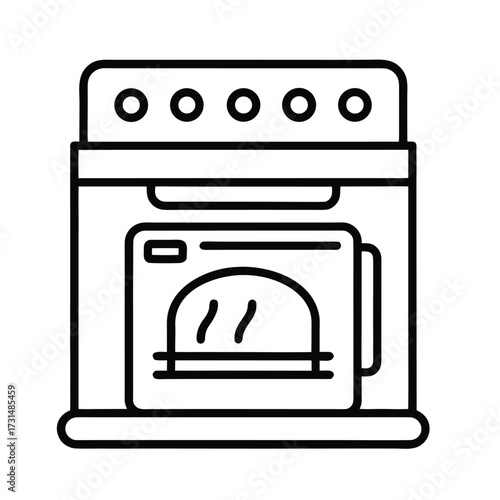 gas stove vector illustration