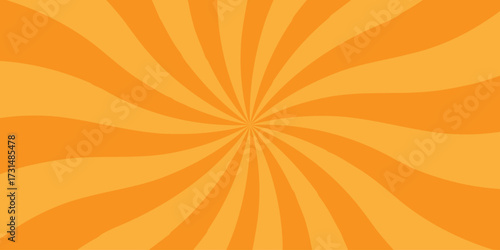 abstract orange sunbeam ray sum light sunburst texture design.	