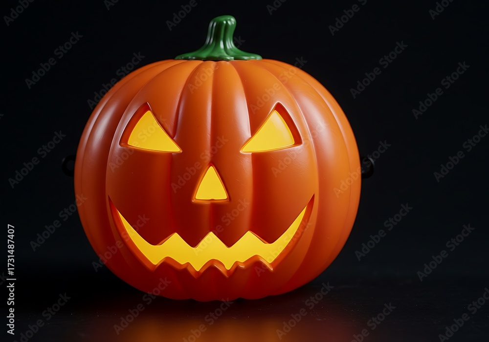 Obraz premium Illuminated halloween pumpkin