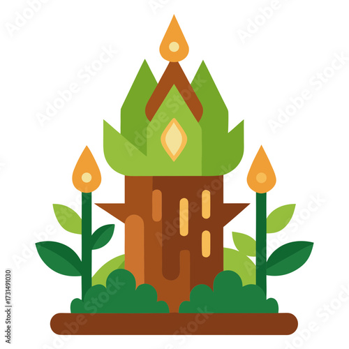 Unique wooden showpiece design 