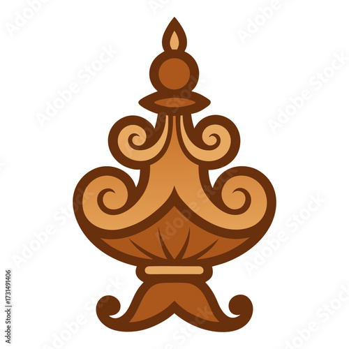 vintage inspired wooden showpiece 