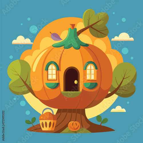 a treehouse inside a giant enchanted pumpkin  (1).eps