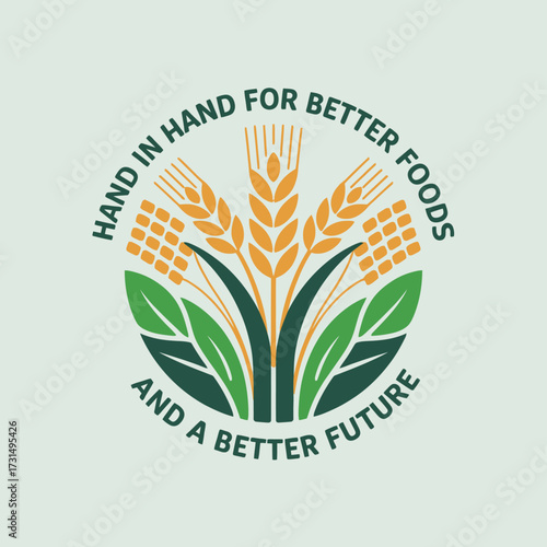 World Food Day Poster with Farm Icons and Slogan