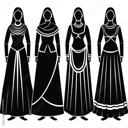 four traditional indian outfits in rich  festive c (3).eps
