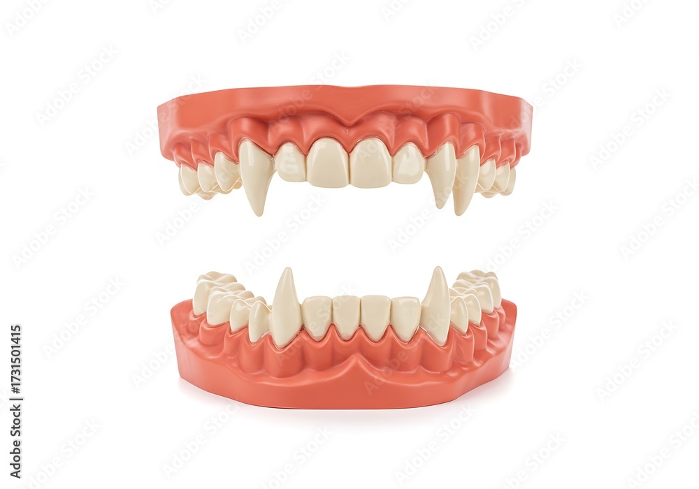 Obraz premium Vampire teeth jaw model