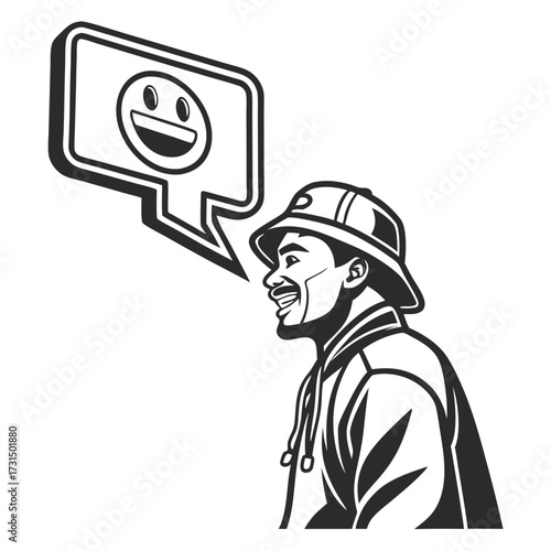 vector illustration of a man