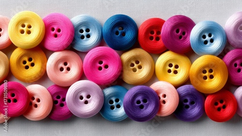 Vibrant array of multifarious textile threads fibers and string for knitting crocheting and diverse craft projects showcasing diverse hues and textures.