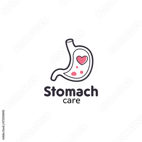 stomach care logo  design  vector 
