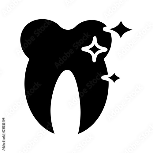 tooth icon on white background