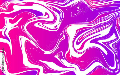 Vibrant abstract background with fluid marble textures in bold magenta, pink, purple, and white tones. Organic, wavy, and irregular shapes with energetic and modern, resembling acrylic pour art.
