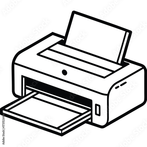 printer vector illustration on white background (1).eps