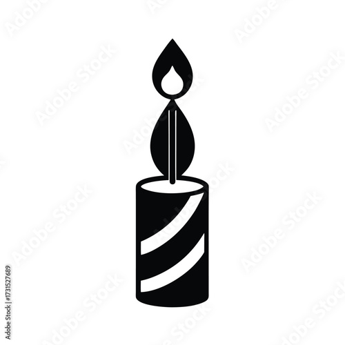 Candle Flame Birthday Icon