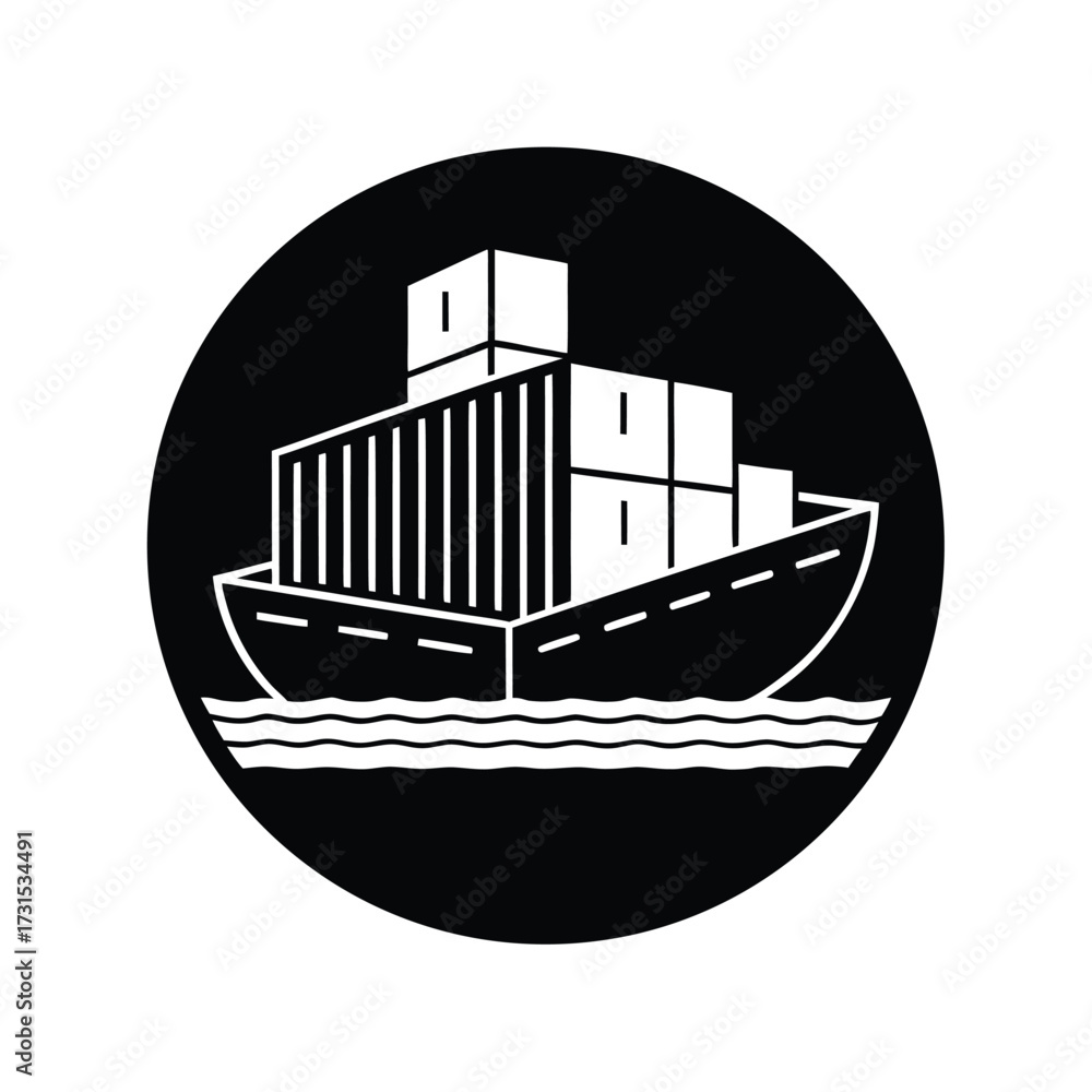 Fototapeta premium Cargo Dock Icon