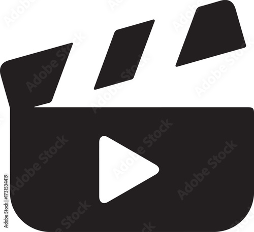 Movie vector icon isolated on transparent background, Movie transparency concept can be used web and mobile
