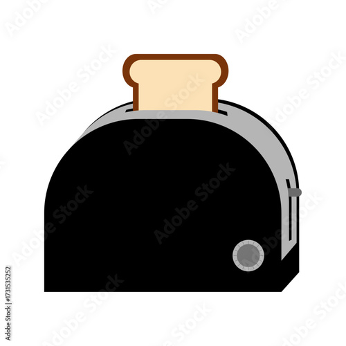toaster vector illustration isolated on white