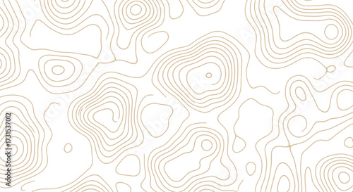 Abstract topographic contour lines pattern on a white background, resembling a map or elevation data for design purposes.