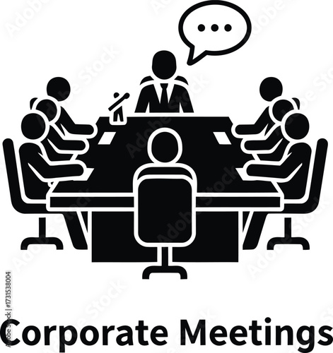 Business meeting discussion around a conference table