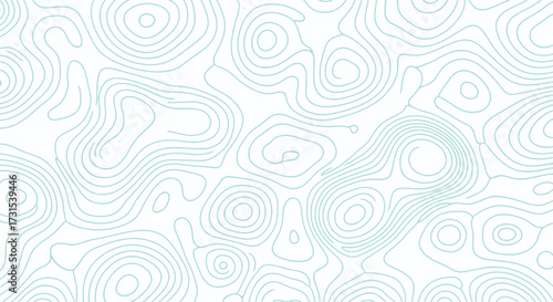 Abstract background with light blue topographic map contour lines creating a seamless pattern.