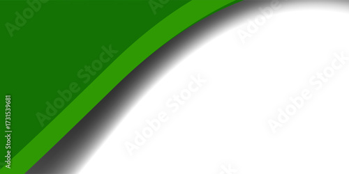 green wave illustration background on light background. vector