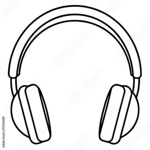 headphones vector illustration on white background (1).eps