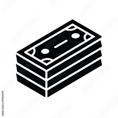 Cash Stack Flat Icon
