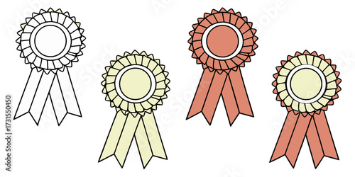 Celebrate achievement with these vibrant award ribbons, perfect for recognizing winners and marking success in any competition or event.