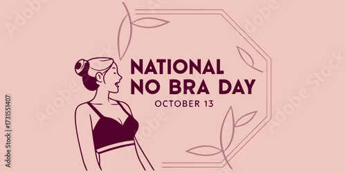 Celebrate National No Bra Day October 13 with empowering women's health awareness and comfort themes