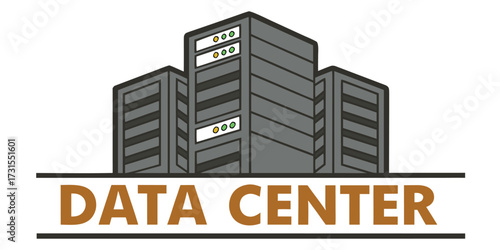 Modern data center servers representing digital storage, cloud computing, and advanced technology infrastructure for business growth.