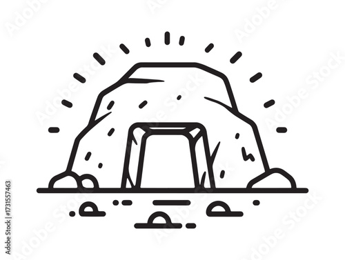 Cave Entrance Mysterious Passage Into Forgotten Realms
