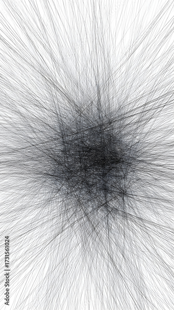 Obraz premium scribble lines in black layered over light backgrounds creating expressive and abstract modern art textures