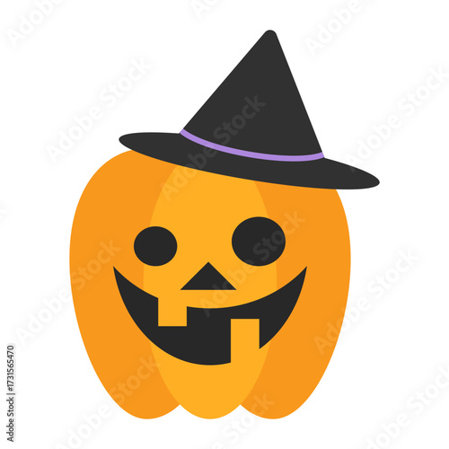 ジャックオランタン　ベクターイラスト　秋素材　ハロウィンの招待状・カードデザイン・ポスター・ウェブデザインの装飾