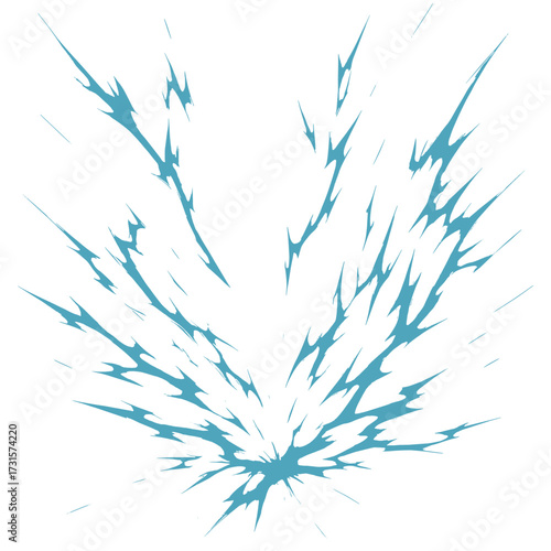 lightning vector , electricity illustration , lightning anime style , realistic lightning illustration