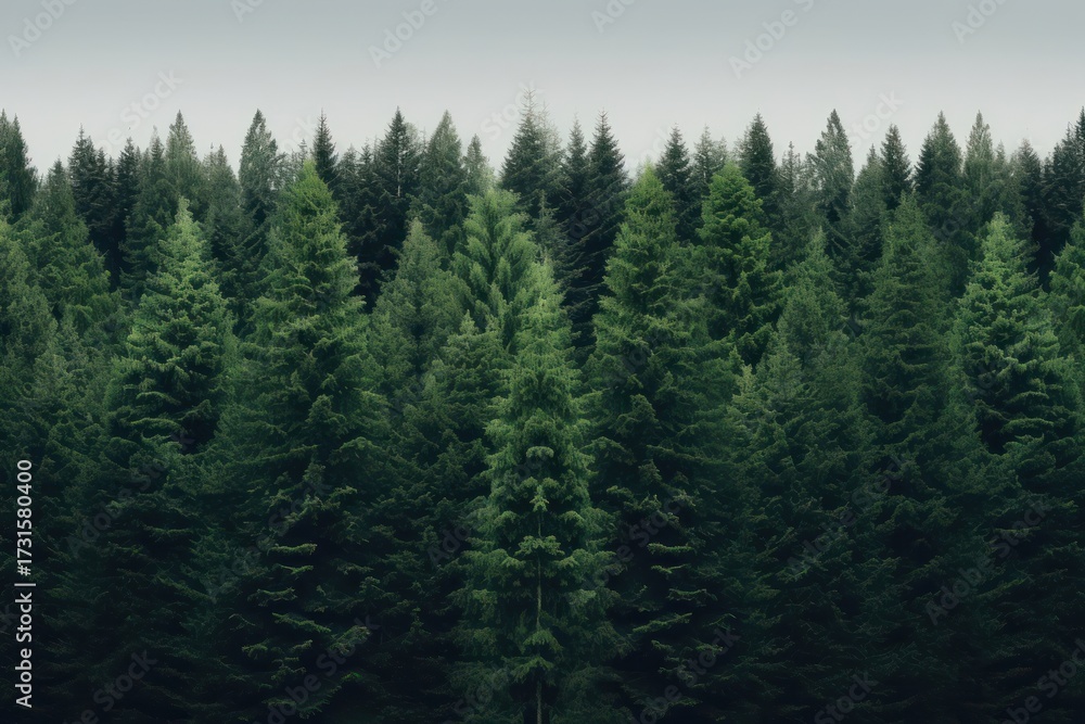 Fototapeta premium Trees forest fir outdoors.