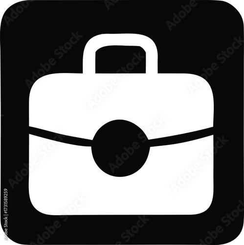 Simple briefcase icon representing business work career travel and professional opportunities a clean symbol for your projects