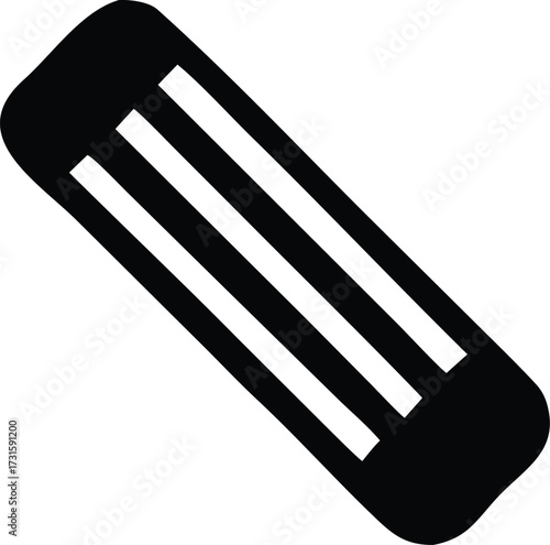 Simple eraser icon object simple drawing minimalist design tool for correction or drawing cleanup icon graphic element