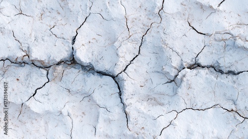 Close up of dry cracked permafrost earth surface as a seamless texture.