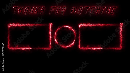 YouTube End Screen Saber Effect or YouTube Outro for Gaming Channel | Neon Glow