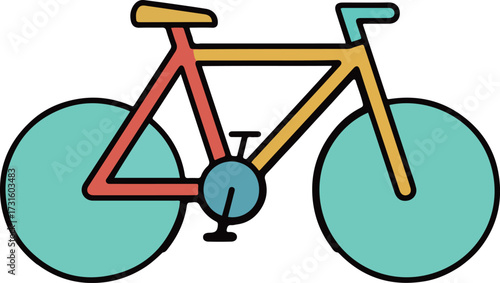 Colorful Bicycle Illustration
