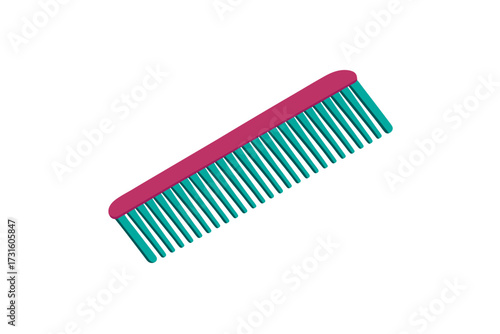 Comb design vector on white background