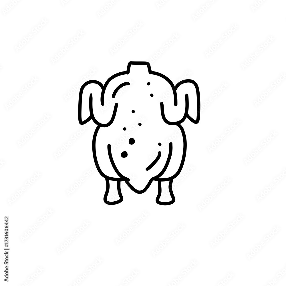 Fototapeta premium Peking duck icon