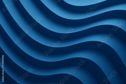3D abstract blue layered wave background with modern gradient design