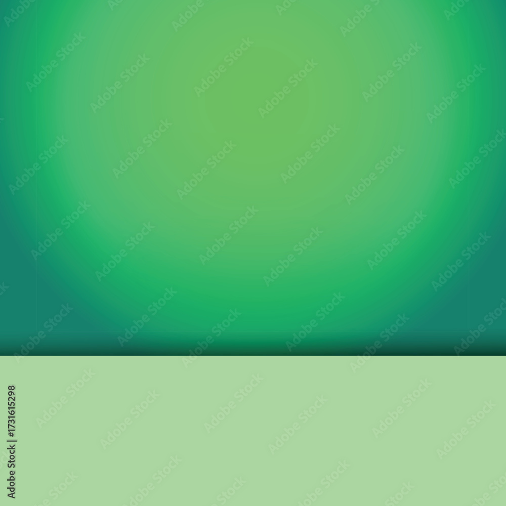 Fototapeta premium Green Gradient Background for Product Display
