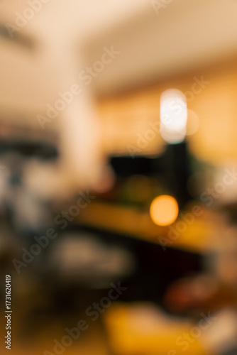 Wallpaper Mural Cozy vintage desk setup featuring warm lighting, monitor, keyboard, gaming chair and gadgets in a studio workspace. Perfect background for productivity, lifestyle and workstation themes. Torontodigital.ca