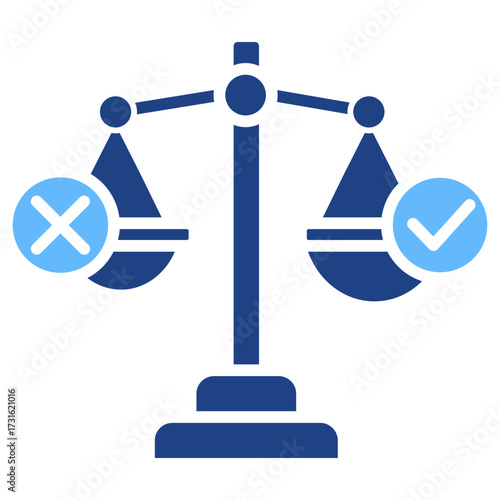 Ethics glyph color icon