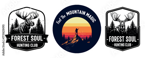 Mountain Adventure Hiking Retro Design, wild, hill, nature Explore travel vector typography of T-shirt design. travel outdoor finnd wild camping.